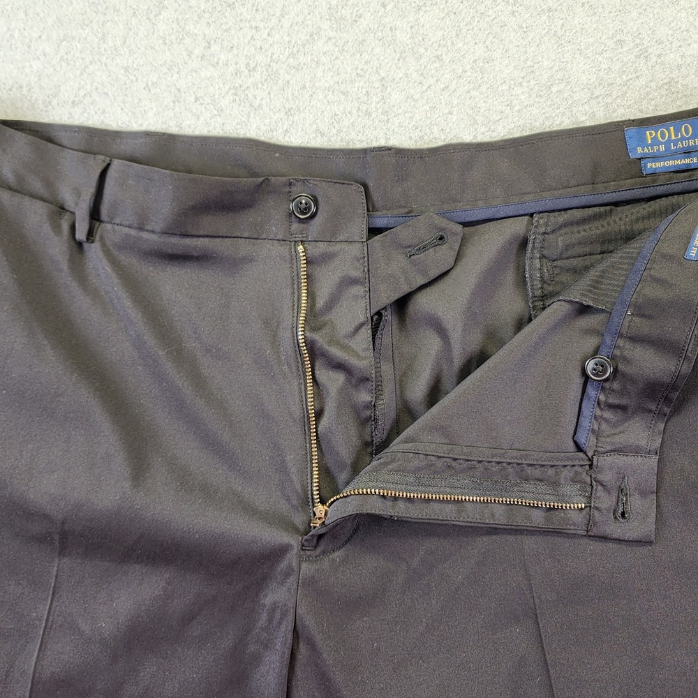 Polo Ralph Lauren Mens 42 Performance Stretch Classic Fit Chino Shorts Black - Picture 8 of 10
